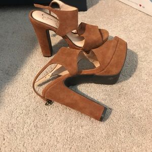 Brown Jessica Simpson Wedges